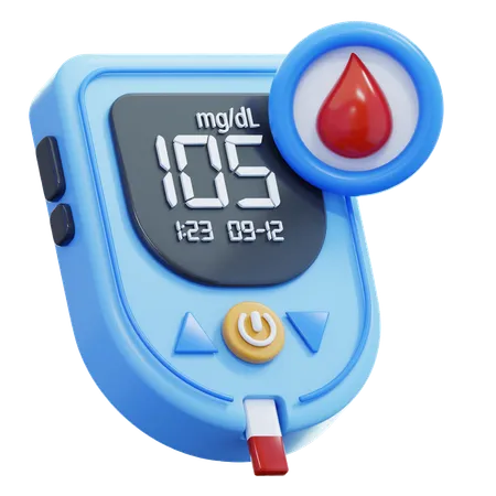 Glucose Meter  3D Icon