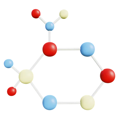Molécule de glucose  3D Icon