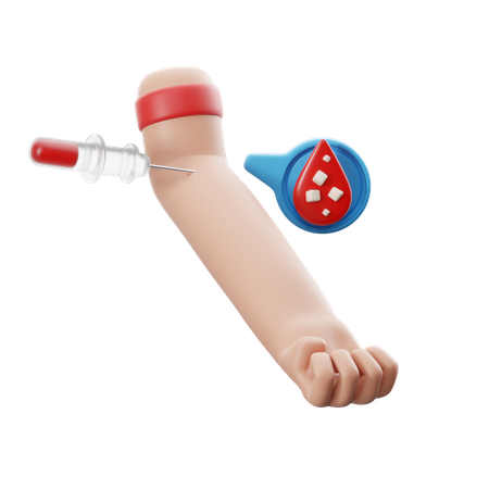 Glucose Tolerance Blood Test  3D Icon