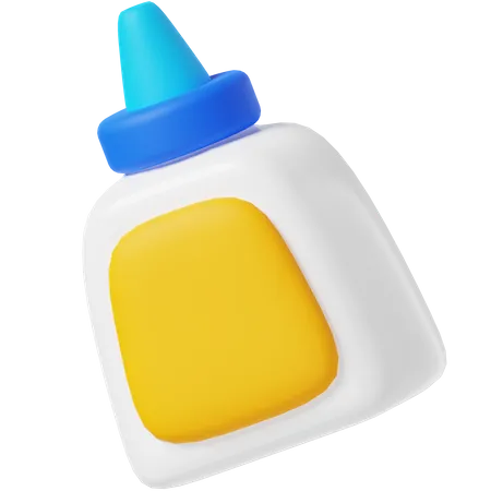 Glue Bottle 3 D Icon 3D Icon