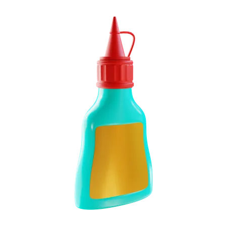 3 D Render Glue Bottle 3D Icon