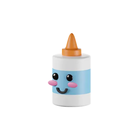3 D Render Of Cute Glue Icon 3D Icon