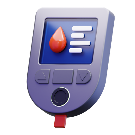 Glukosemessgerät  3D Icon