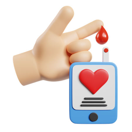Glukosetest  3D Icon