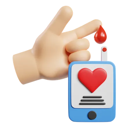 Glukosetest  3D Icon