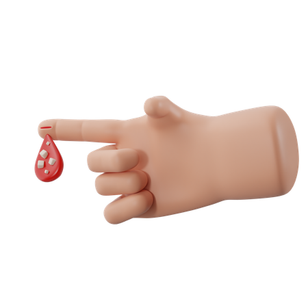 Glukosetesttest  3D Icon
