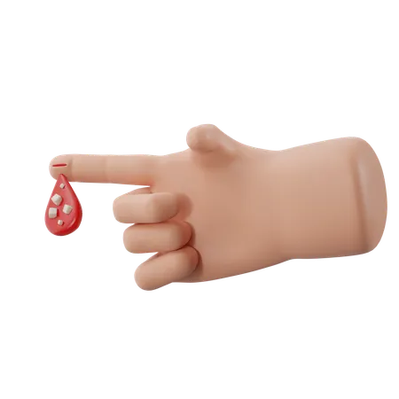 Glukosetesttest  3D Icon