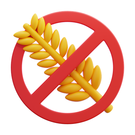 グルテンフリー  3D Icon