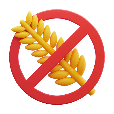 グルテンフリー  3D Icon