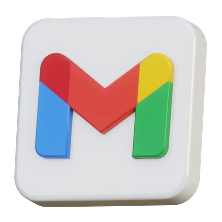 Logotipo 3 D De Gmail Icono 3 D 3D Icon