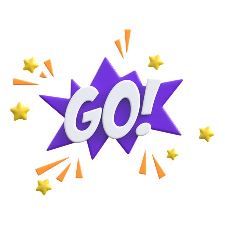 Go  3D Icon