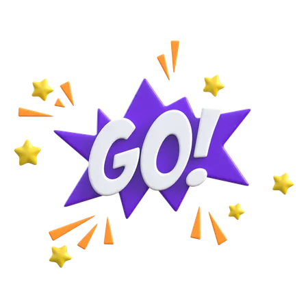 Go  3D Icon