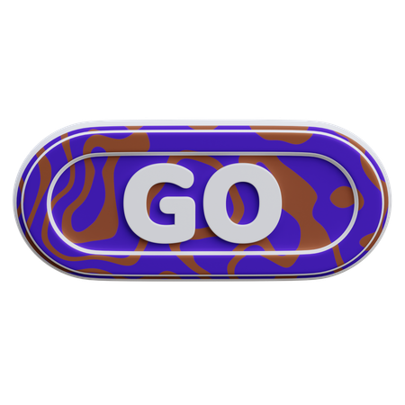 Go Button  3D Icon