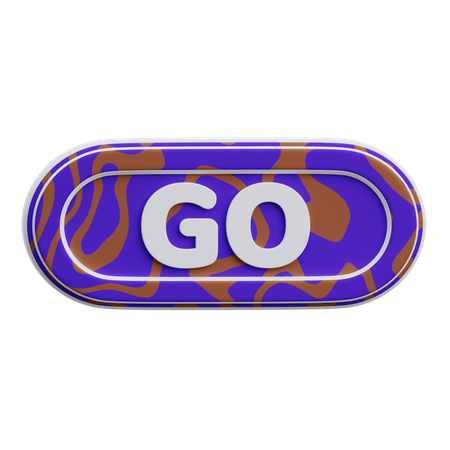 Go Button  3D Icon