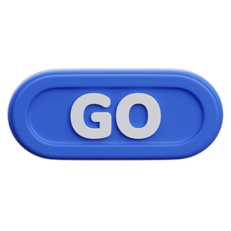 Go Button  3D Icon