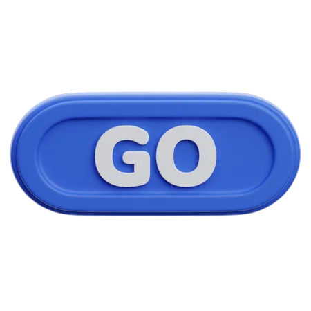 Go Button  3D Icon