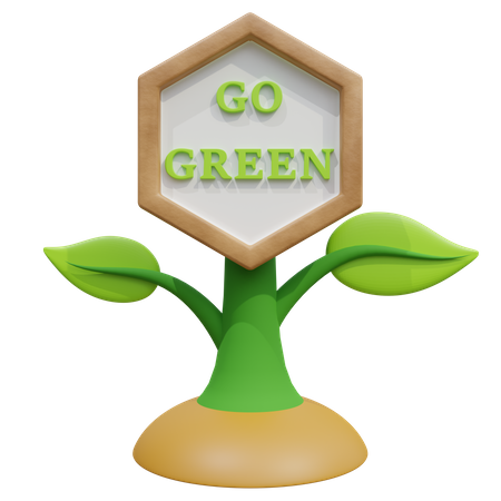 Go Green Board  3D Icon