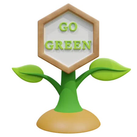 Go Green Board  3D Icon