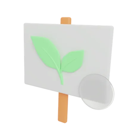 Go Green Plank  3D Illustration