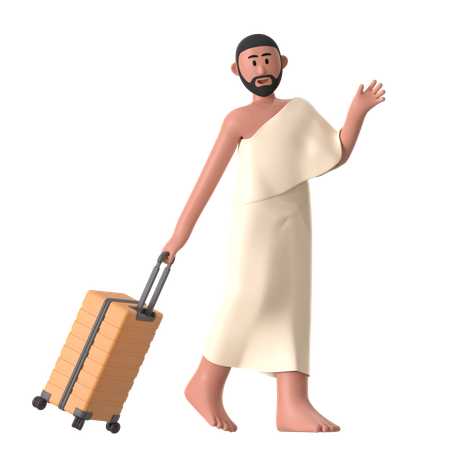 Vá em Hajj Masculino  3D Illustration