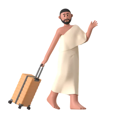 Vá em Hajj Masculino  3D Illustration