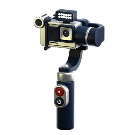 Go pro with Gimbal  3D Icon