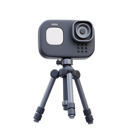 Go Pro With Stand  3D Icon