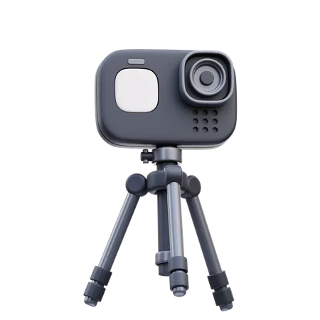 Go Pro With Stand  3D Icon