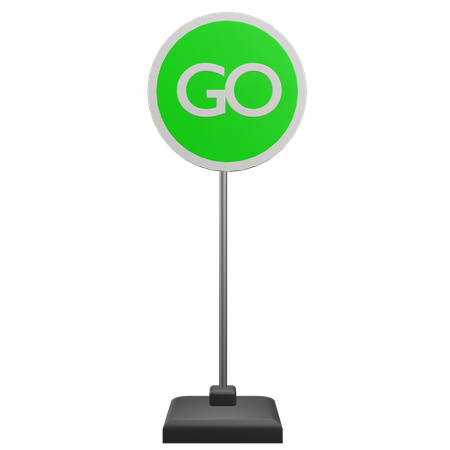 Go Sign  3D Icon