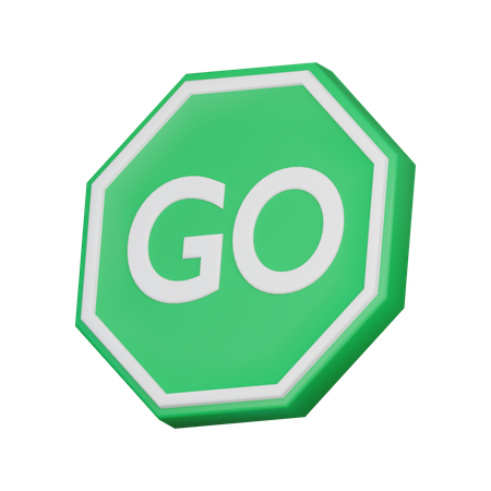 Go sign  3D Icon