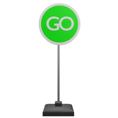 Go Sign  3D Icon