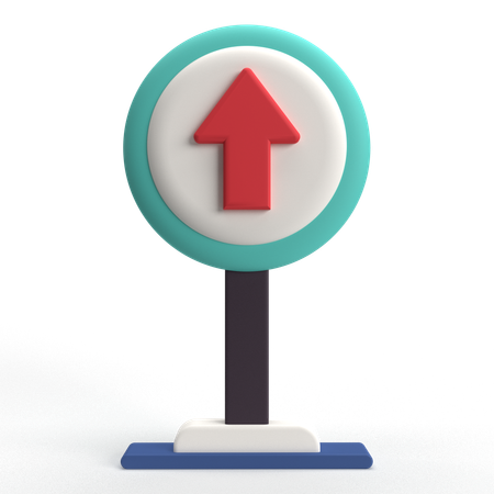 Go Straight  3D Icon