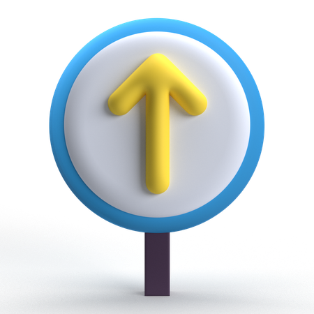 Go Straight  3D Icon