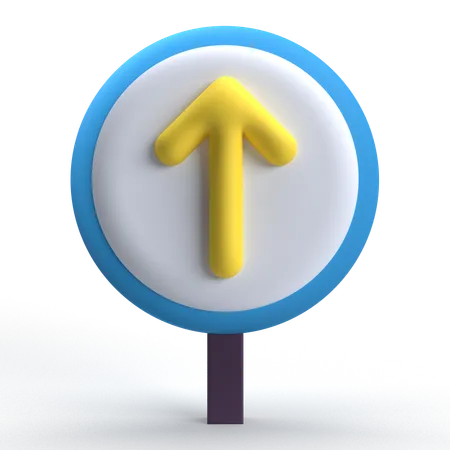 Go Straight  3D Icon