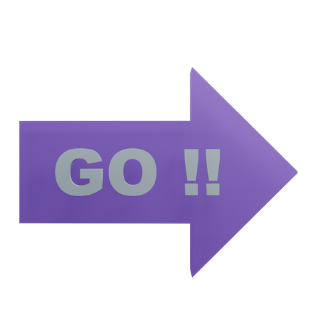 Go This Way  3D Icon
