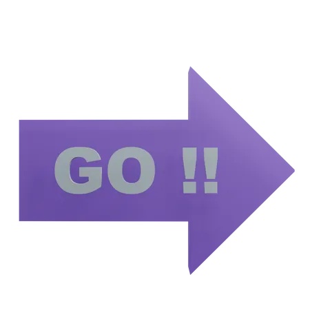 Go This Way  3D Icon