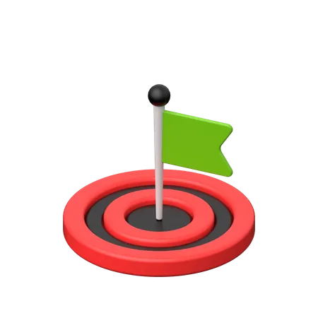 A Visual Symbol Representing Objectives Targets Or Aspirations Often Used To Motivate Progress And Track Achievements Digitally 3D Icon