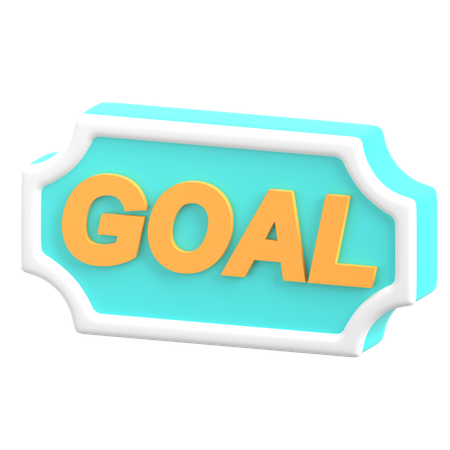 Goal  3D Icon