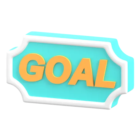 Goal  3D Icon