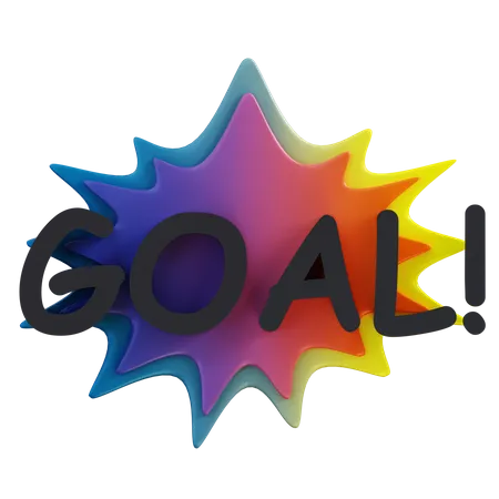 3 D Illustration Goal 3D Icon