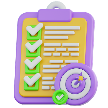 Goal Achieve  3D Icon