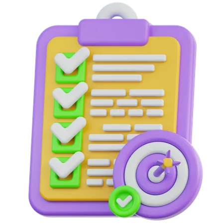 Goal Achieve  3D Icon