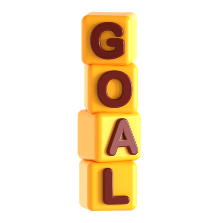 Goal Block  3D Icon
