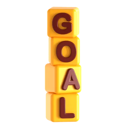 Goal Block  3D Icon