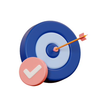 Goal done  3D Icon