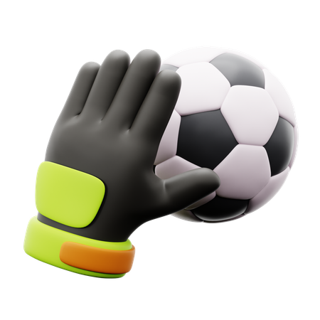 Goal Keeper Ball  3D Icon