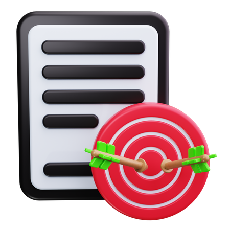 Goal Setting  3D Icon