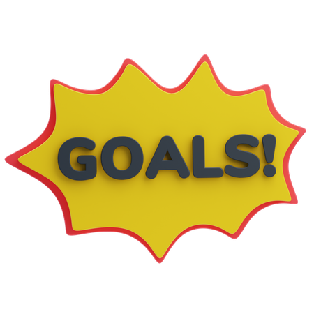 Goal Sign  3D Icon