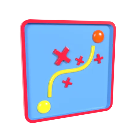 Goal Strategy  3D Icon