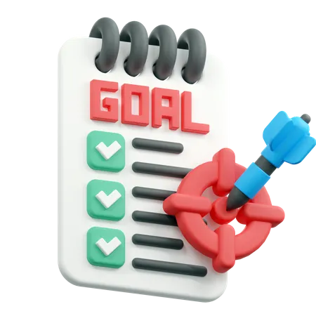 Goal target  3D Icon